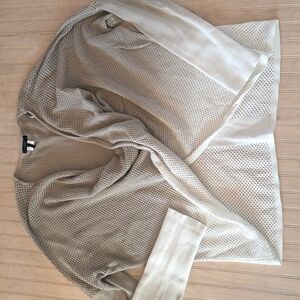 Bobbie Black 100% Cotton Relaxed Knit Overlap Tie Dye Cut-Outs Oversized Sweater